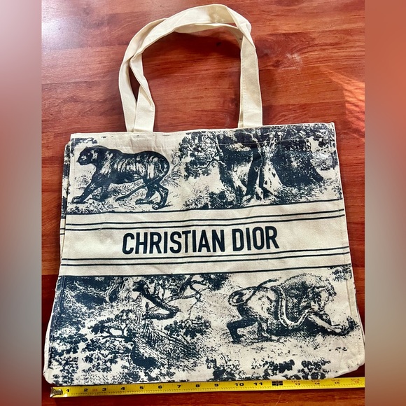 Christian Dior Canvas Linen Tote Bag New 🆕 - Picture 2 of 8